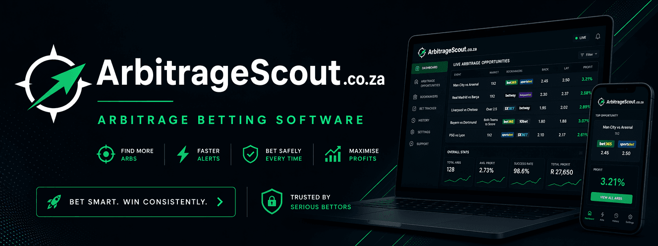 ArbitrageScout — guaranteed-profit betting across South African bookmakers